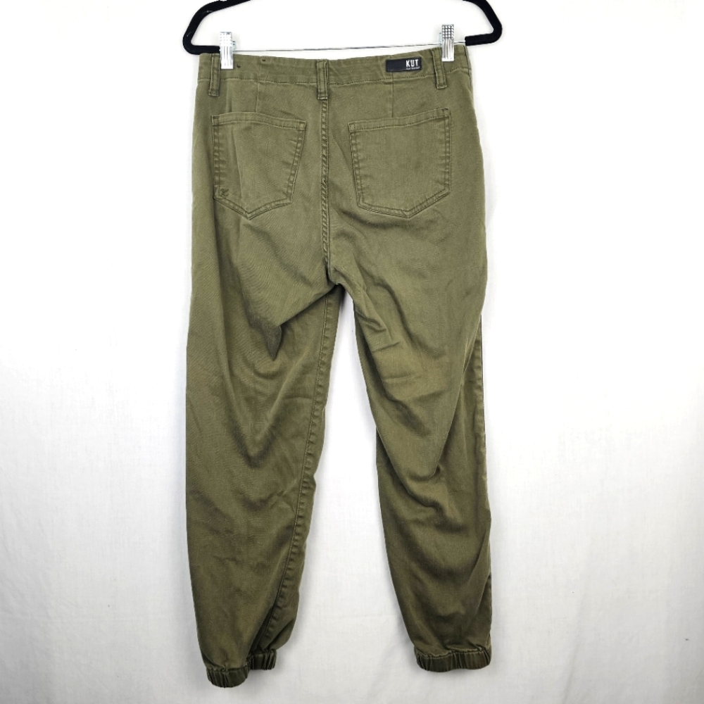 Kut From The Cloth Frida Slim Track Pants Joggers High Rise Women's Size 4 - Picture 7 of 8